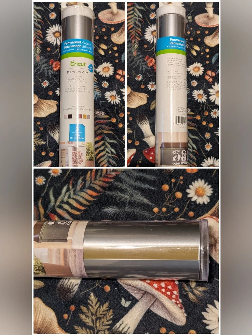 🆕 Cricut Bundle Of 7 Packs Of Premium Permanent Assorted Vinyl Rolls